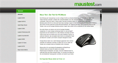 Desktop Screenshot of maustest.com